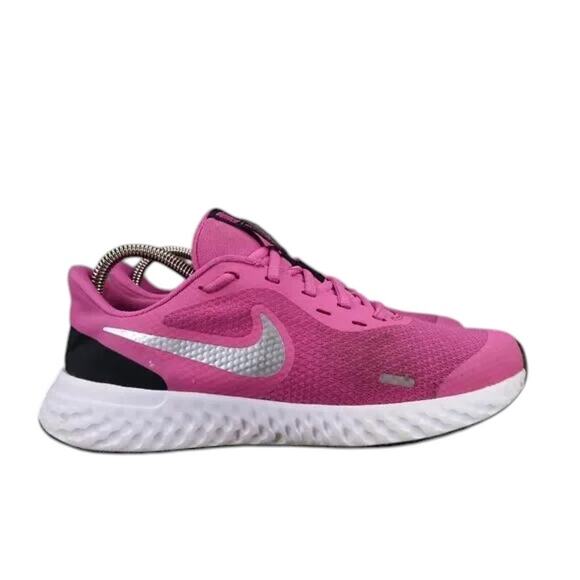 Nike Shoes Bigs Kids 6.5 Athletic Trainer Revolution Running Active Comfort Pink - Picture 2 of 15